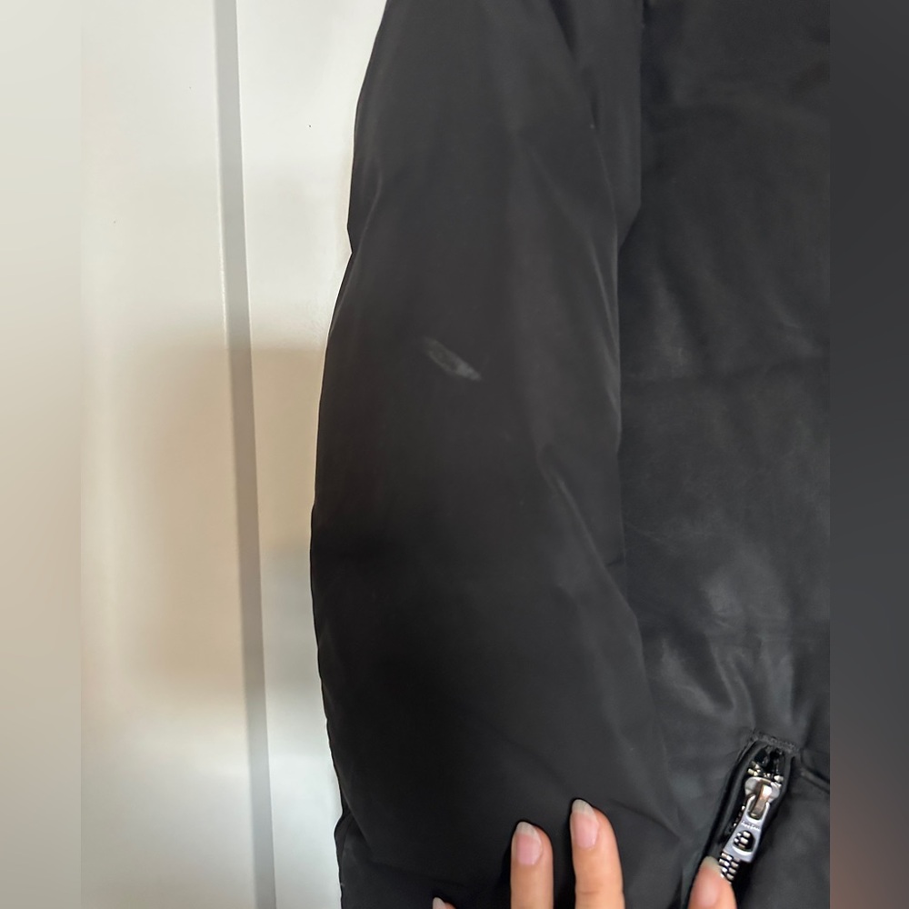 RUDSAK Long Parka Black Puffer Coat with Fur Trim - Picture 2 of 8